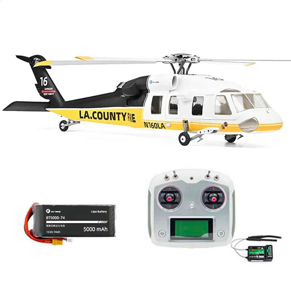 FLYWING UH-60L Firehawk 470L Scale 4-Blade Black Hawk ACE Flight Controller GPS RTF Helicopter