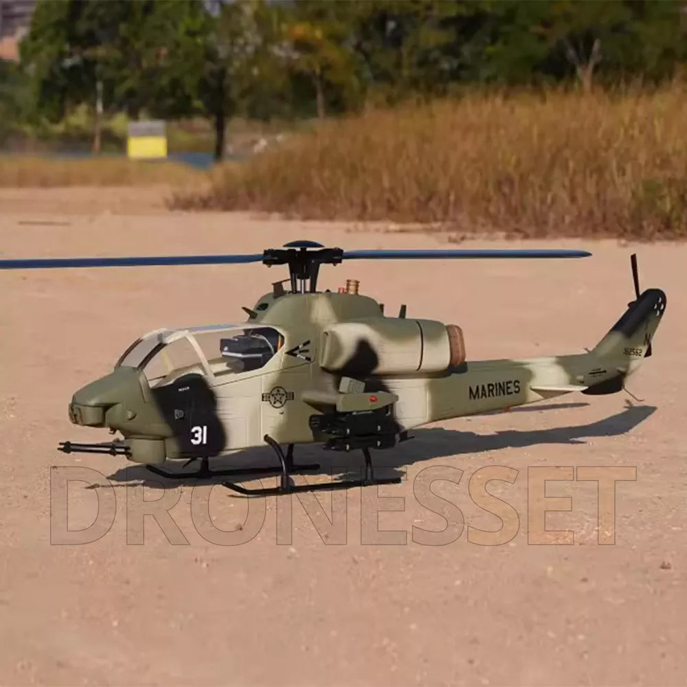 ROBAN 470 AH-1 Cobra Scale Helicopter Missile/LED Light GPS Stabilized 2-Blade PNP/RTF Version RC Helicopter
