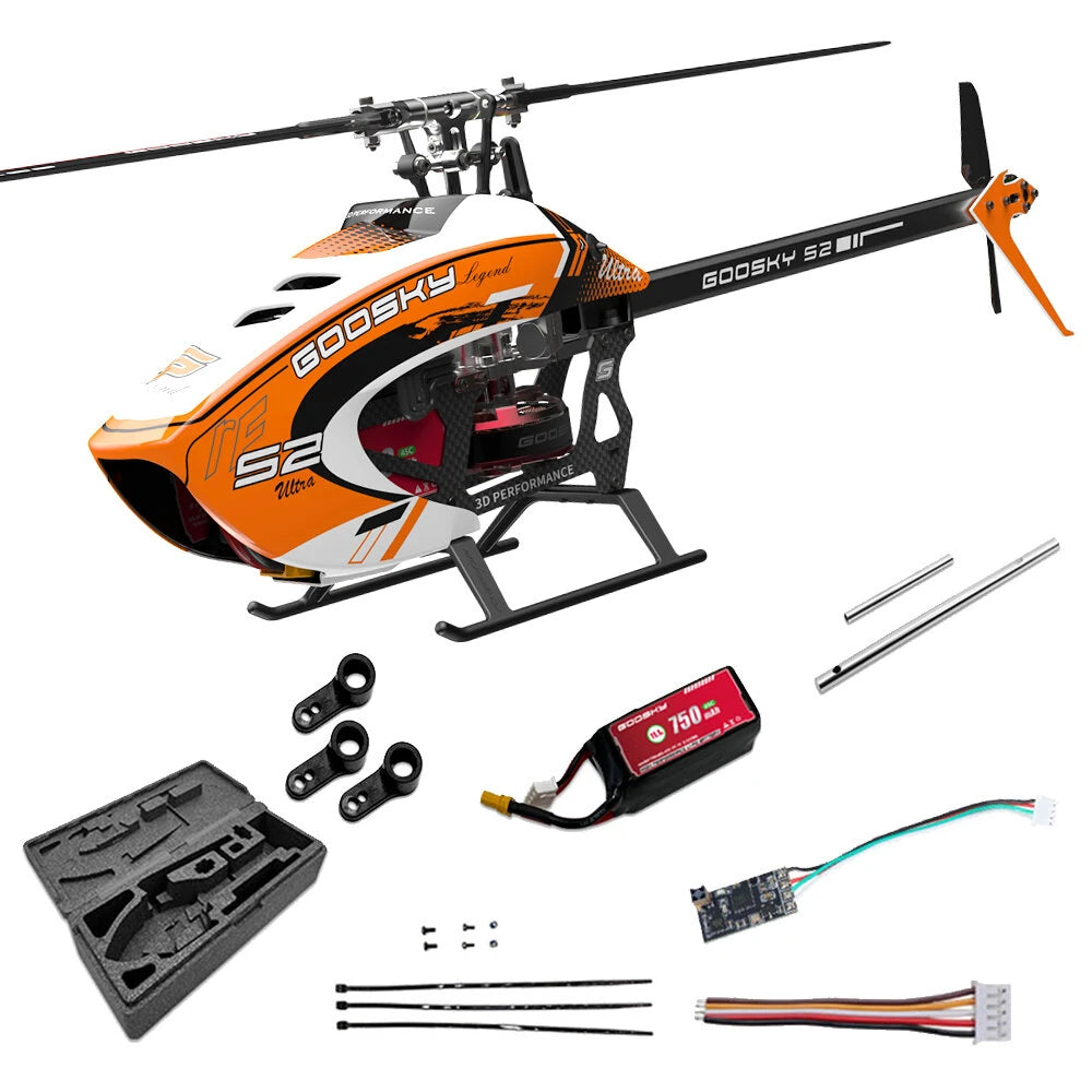 GOOSKY S2 Ultra RC Helicopte 3D Aerobatic Dual Brushless Direct Drive BNF Rotorflight Flight Control System