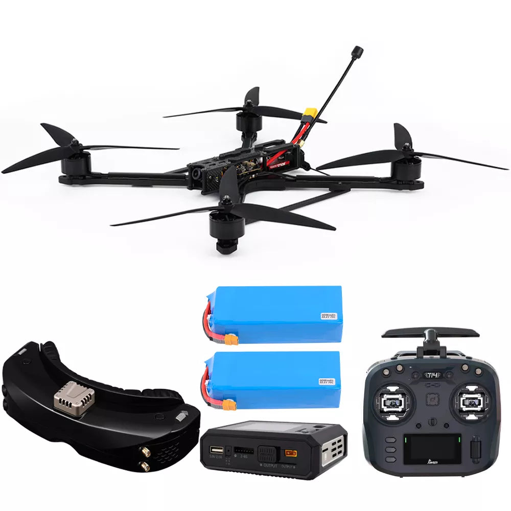 10inch FPV Drone Manta 10 X Lite Long Range Heavy Payload FPV Drone RTF Flying kit with Transmitter and Flight Goggles