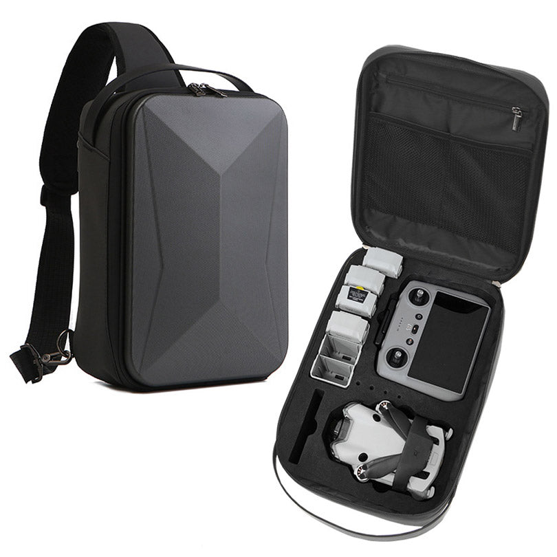 hard shell mini backpack DJI Mini4 PRO backpack storage bag drone hard shell storage box accessories, Black