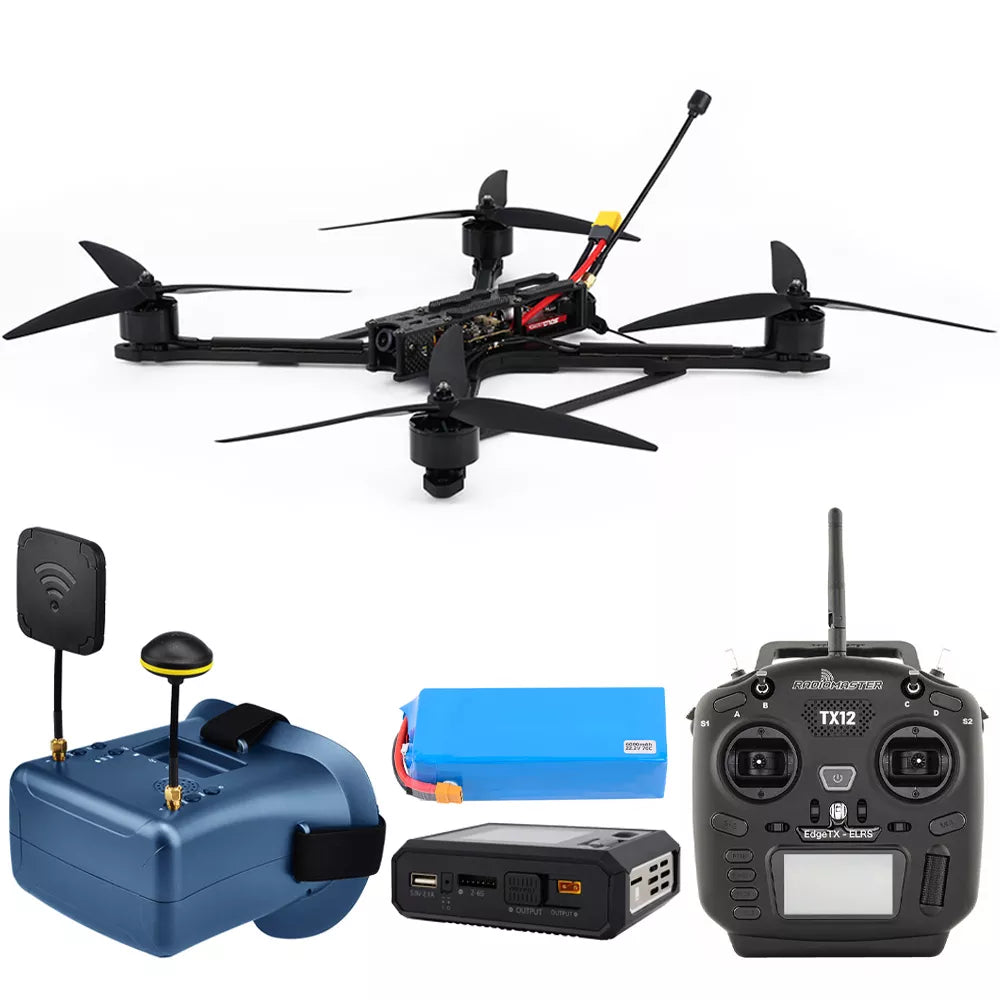 x8 10 inch FPV Drone Long Distance Large Load 5 7kg HD Image Transmission FPV Drone Set