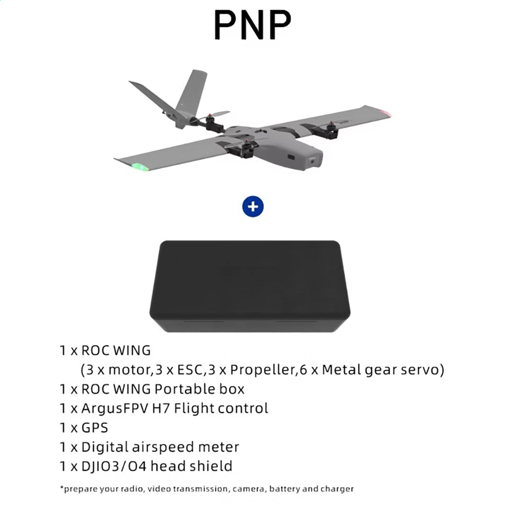 AFModel ROCWING VTOL Airplane FPV 3-axis Fixed-wing Airplane UAV Model Airplane Reconnaissance Airplane