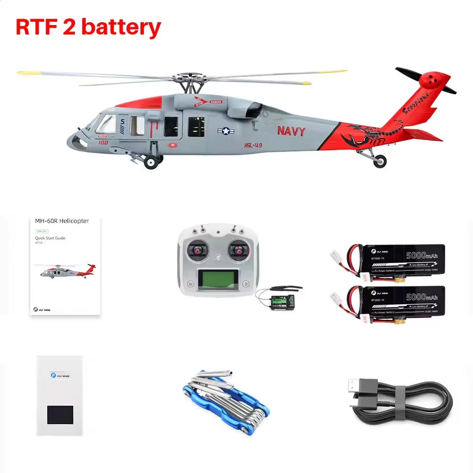FLYWING MH-60R 470L Scale Jayhawk RC Helicopter GPS ACE Flight Controller RTF Helicopter