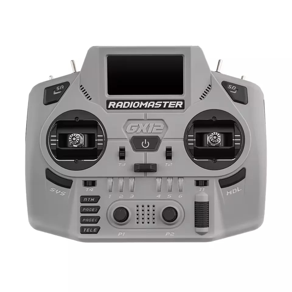 Radiomaster GX12 Crush 1000HZ 3D Digital CNC Hall Gimbal Dual Band Antenna Gemini XROSSBAND EXpressLRS Dopamine Radio Controller