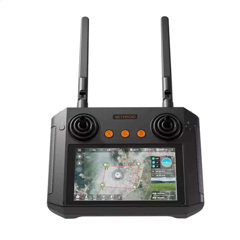 Skydroid H12 Pro Smart Drone Controller with 10KM HD Video Transmission & 3-Axis Gimbal Camera for UAV and FPV Drones