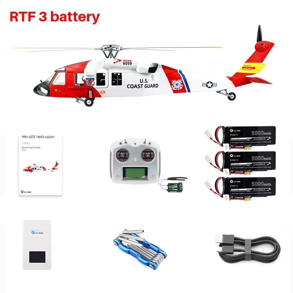FLYWING MH-60T 470L Scale Jayhawk RC Helicopter GPS ACE Flight Controller RTF Helicopter