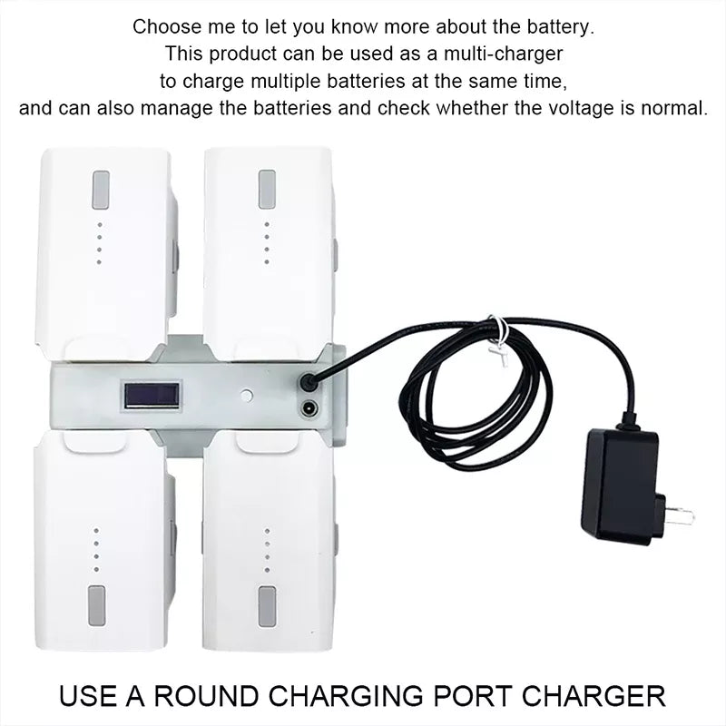 FIMI X8SE 2022 V2 Drone Battery Charging Hub Charger Smart Charging Manager Multi-Function Battery Maintenance Accessories