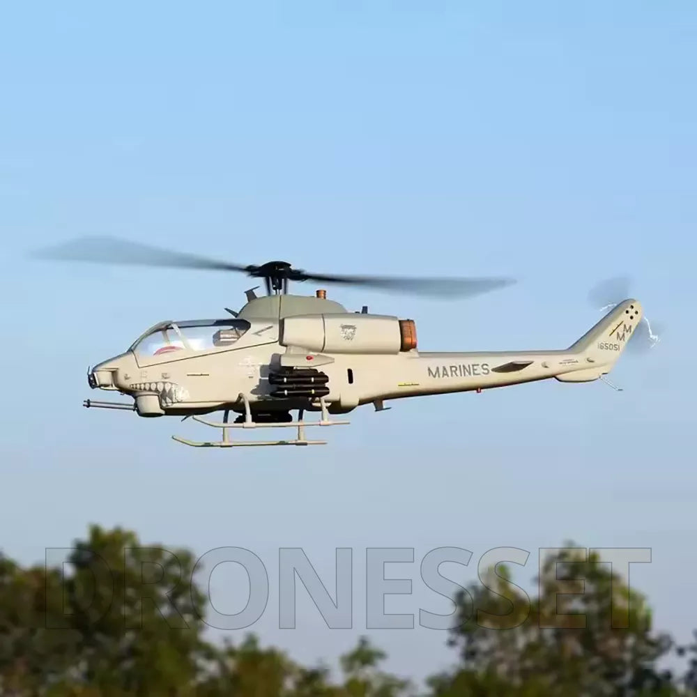 ROBAN 470 AH-1 Cobra Scale Helicopter Missile/LED Light GPS Stabilized 2-Blade PNP/RTF Version RC Helicopter