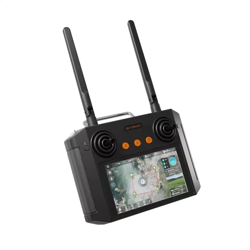 Skydroid H12 Pro Smart Drone Controller with 10KM HD Video Transmission & 3-Axis Gimbal Camera for UAV and FPV Drones