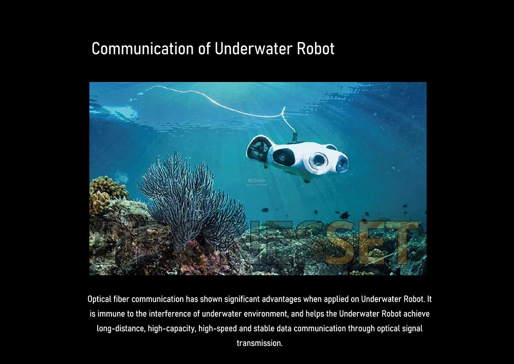 FPV Drone Fiber Optic Image Data Transmission System 5–60km OpticalLink SKY/GBD Ground Receiver Airborne Fiber Optic Relay Extender Module