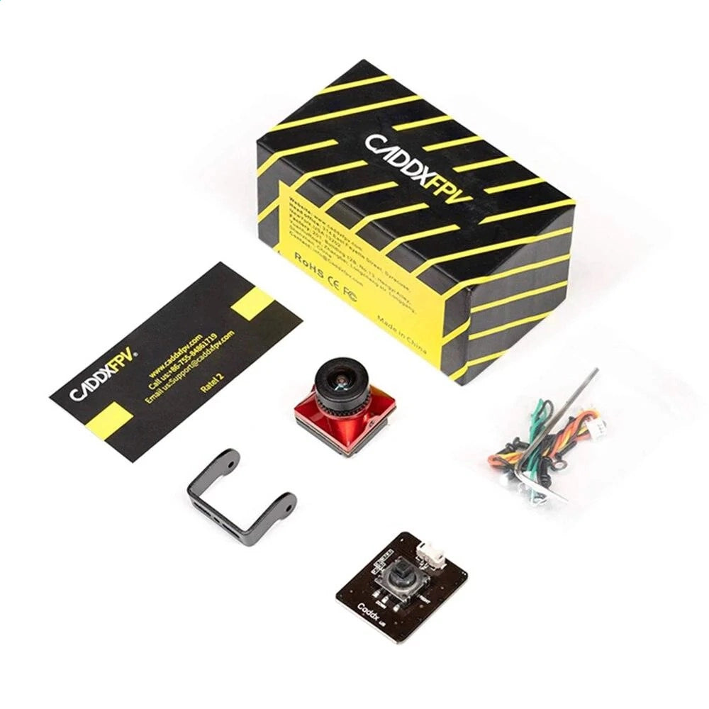 Caddx Ratel 2 Analog FPV Camera | 1200TVL Starlight Low-Light FPV Drone Camera