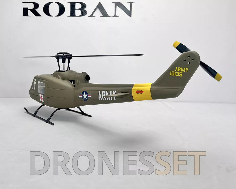 ROBAN UH-1D 450 Class RC Helicopter 2.4G 11CH GPS Stabilized Flybarless PNP/RTF With X1 Flight Controller