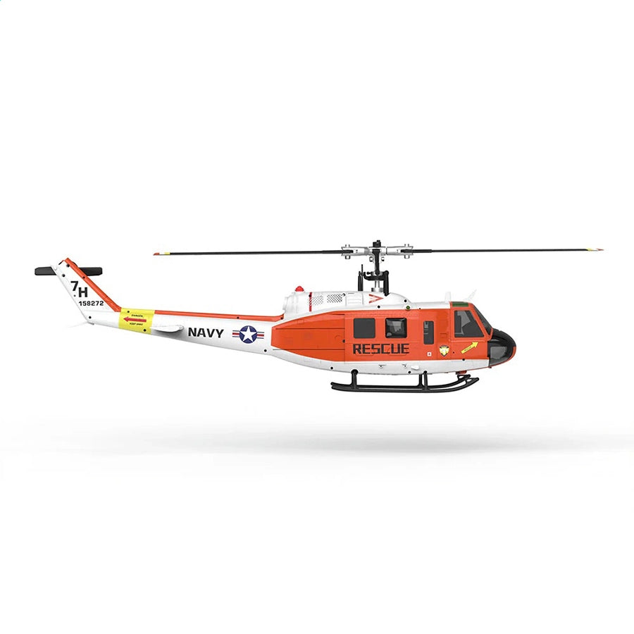 YUXIANG F07H Huey UH-1D NAVY Rescue Scale RC Helicopter GPS Optical Flow Positioning Intelligent Altitude Hold Helicopter