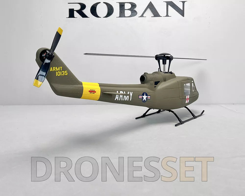 ROBAN UH-1D 450 Class RC Helicopter 2.4G 11CH GPS Stabilized Flybarless PNP/RTF With X1 Flight Controller