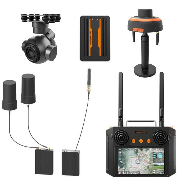 Skydroid S1 PRO Autonomous Control System with H12 Remote Controller 1080P Digital Video Transmission and RTK Navigation