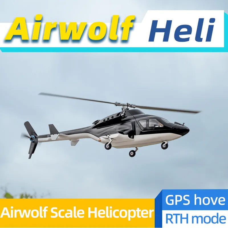 FLYWING Airwolf Helicopter FW450L V3 6CH Upgraded ACE flight control System RC Helicopter RTF Version