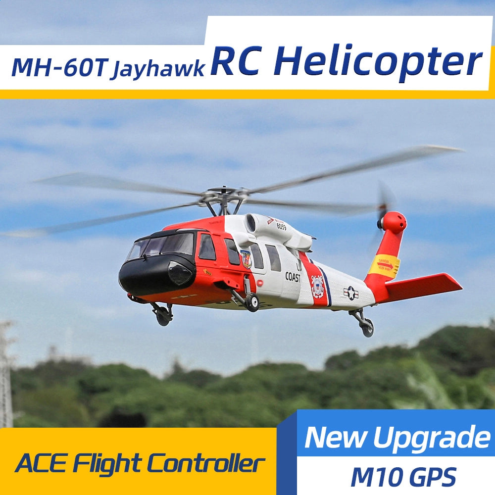 FLYWING MH-60T 470L Scale Jayhawk RC Helicopter GPS ACE Flight Controller RTF Helicopter
