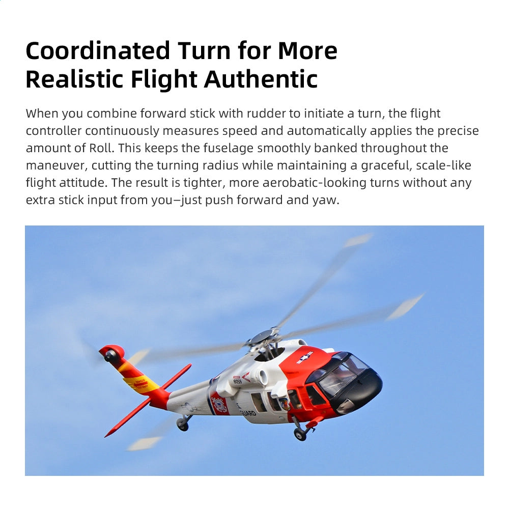 FLYWING MH-60T 470L Scale Jayhawk RC Helicopter GPS ACE Flight Controller RTF Helicopter