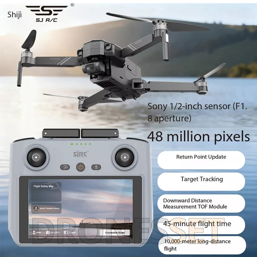 SJRC F11 S3 XR 4K Drone 3-Axis Gimbal EIS HD Camera GPS 5G WiFi Brushless Quadcopter Remote Control With Screen
