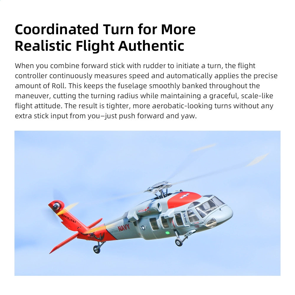 FLYWING MH-60R 470L Scale Jayhawk RC Helicopter GPS ACE Flight Controller RTF Helicopter