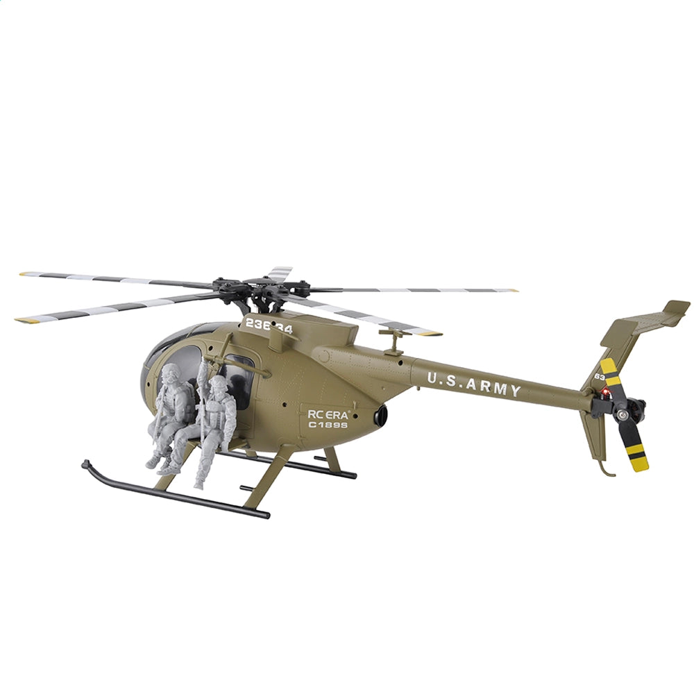 RCERA C189S MD500 Bird RC Helicopter 1:28 Dual Brushless Pneumatic High Optical Flow Positioning Helicopter