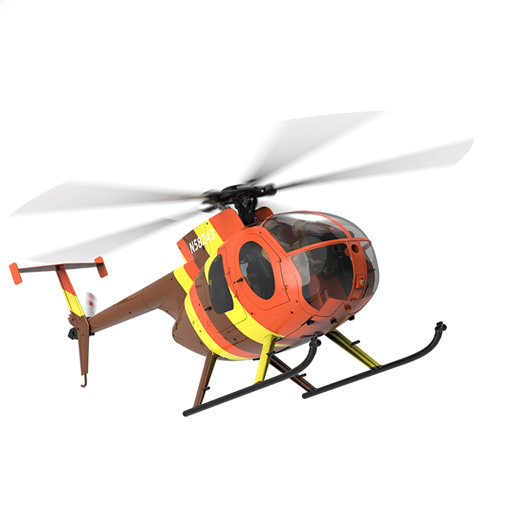YUXIANG F118S MH-6 Little Bird 250-Class 1/16 Scale FPV 5-Blade Flybarless GPS RTF RC Military Helicopter