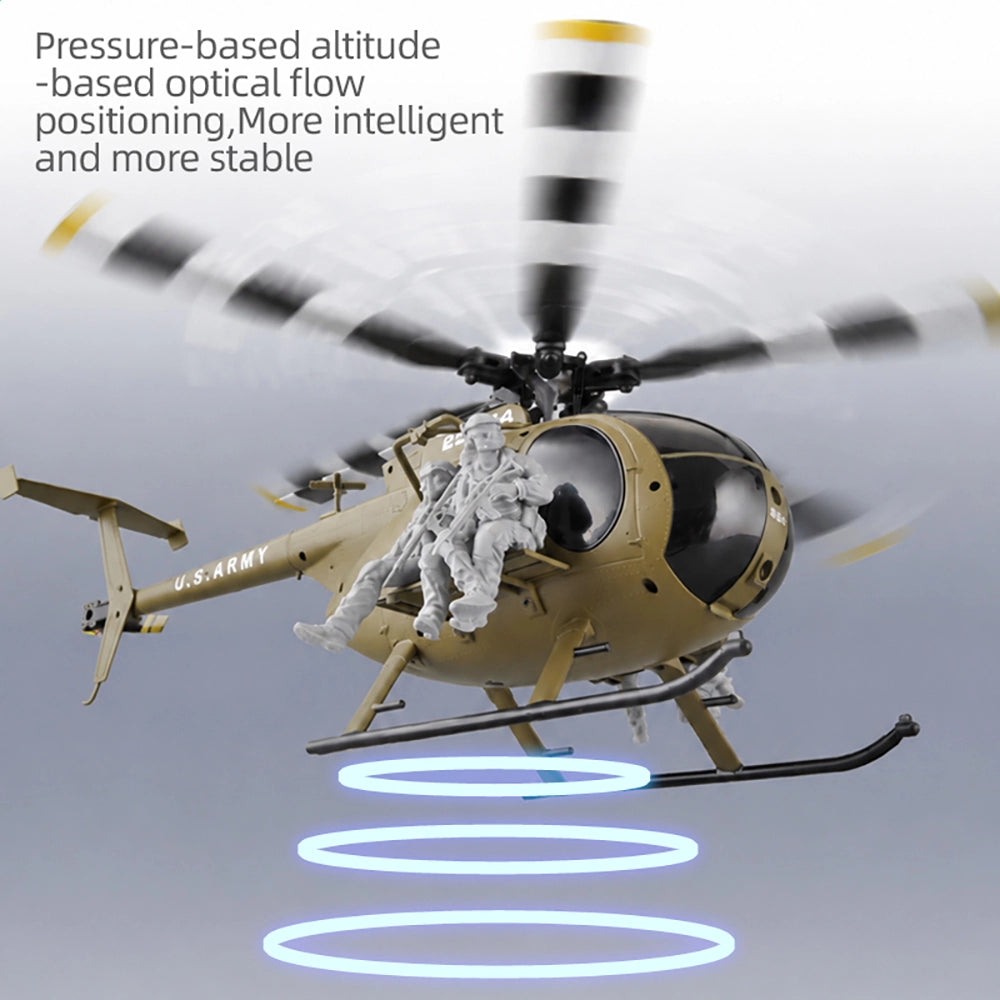RCERA C189S MD500 Bird RC Helicopter 1:28 Dual Brushless Pneumatic High Optical Flow Positioning Helicopter