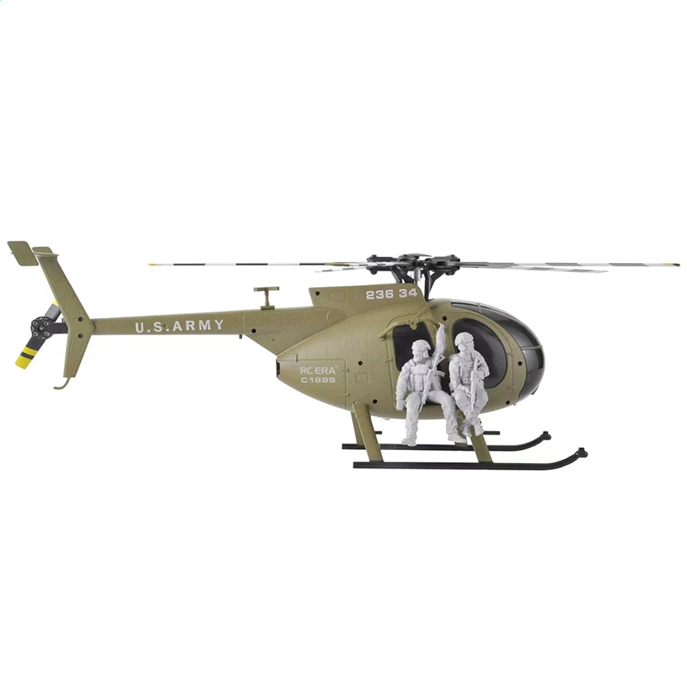 RCERA C189S MD500 Bird RC Helicopter 1:28 Dual Brushless Pneumatic High Optical Flow Positioning Helicopter