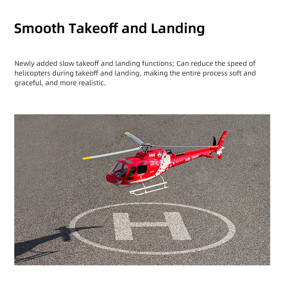 FLYWING AS350 470 Class RC Helicopter ACE Flight Control 6CH GPS Helicopter LED Light RTF Helicopter