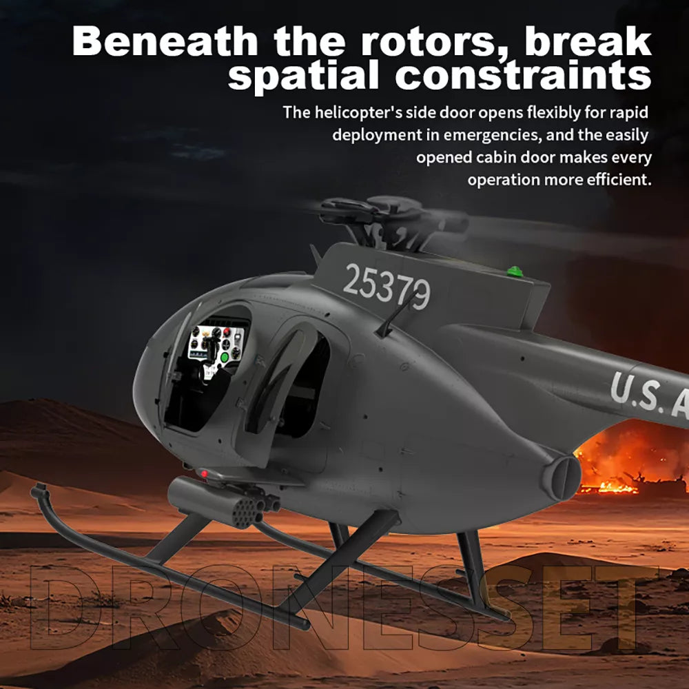 YUXIANG F119S MD-500 Bird Helicopter GPS Altitude Hold Optical Flow Positioning Radar Brushless 3D Stunt RC Helicopter