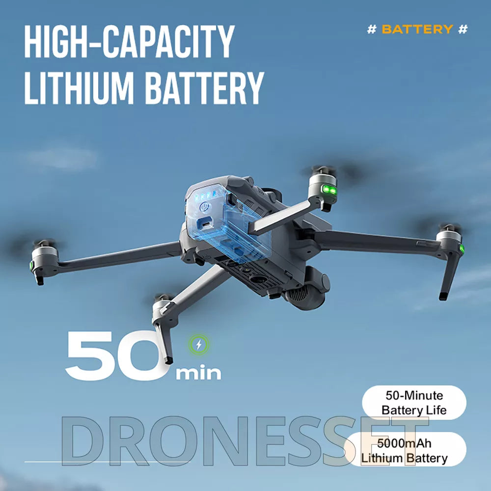 SMRC WING100 Upgraded version 8K Drone 3-Axis Gimbal Obstacle Avoidance 5G GPS Quadcopter Optional Screen Remote Control