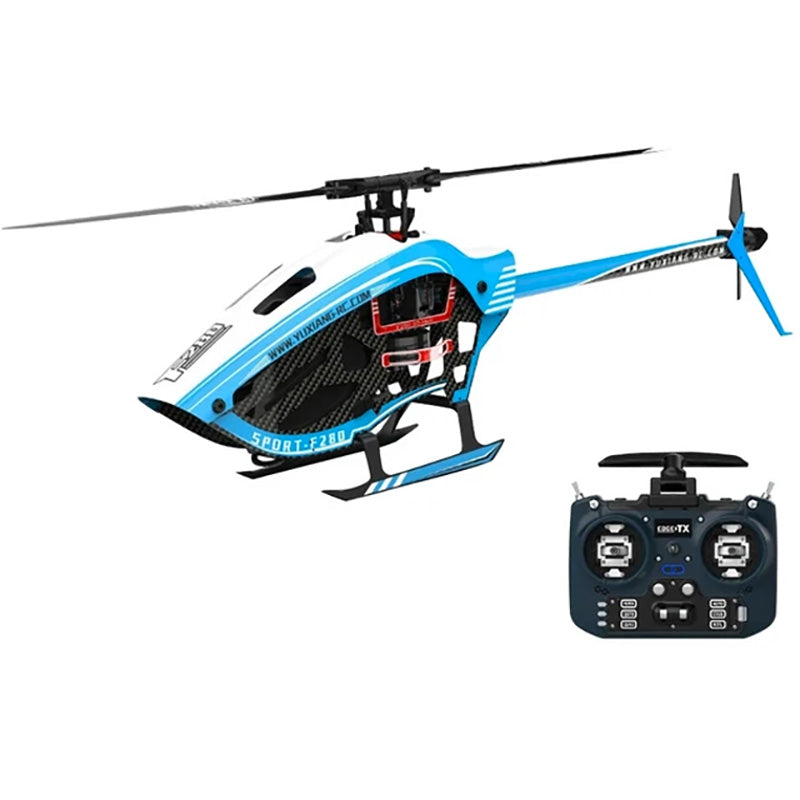 YXZNRC F280 6-Axis Gyro 3D6G Dual Brushless Direct Drive Motor Flybarless  2.4G 6CH RC Helicopter