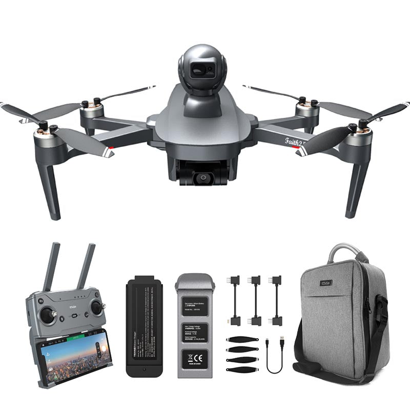 4K Drone CFLY Faith2 Pro 3 Axis Gimbal HD Camera 360 Rotating Radar Obstacle Avoidance 6KM FPV GPS 5G WiFi Quadcopter