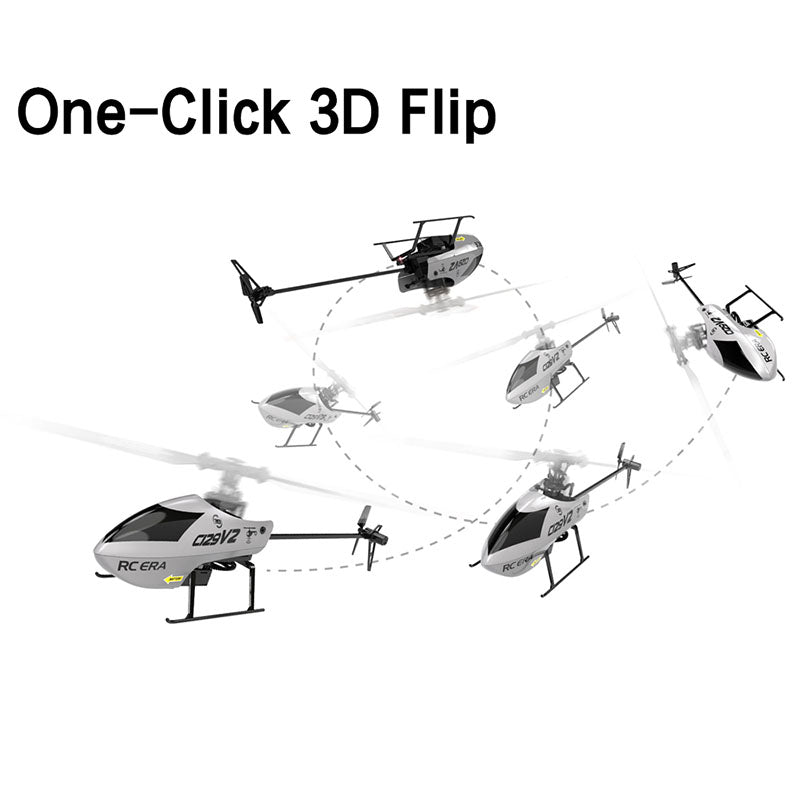 RC Helicopter C129 V2 4CH Single Propeller 3D Tumbling 6 Axis Gyroscope RC Aircraft Toy