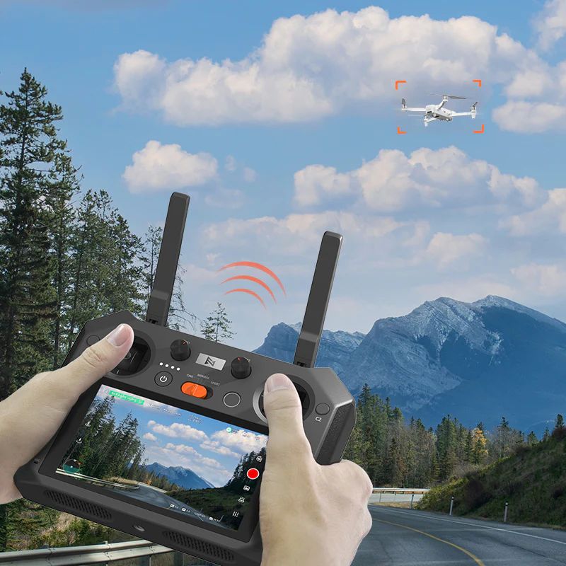 FIMI TX10A Built-in Screen 5.5 Inch 1080P Screen Remote Controller Transmitter RokLink 10-15km Transmission Spare Parts for FIMI X8 Pro / X8 SE 2022 / X8 SE 2022 V2 RC Quadcopter