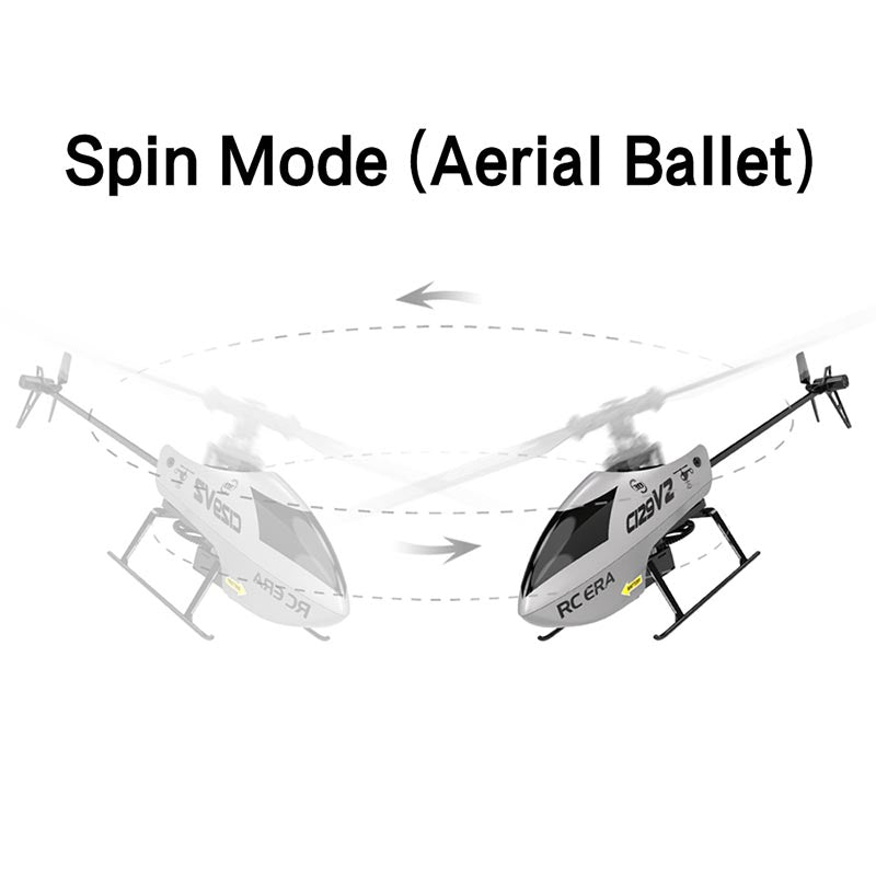 RC Helicopter C129 V2 4CH Single Propeller 3D Tumbling 6 Axis Gyroscope RC Aircraft Toy