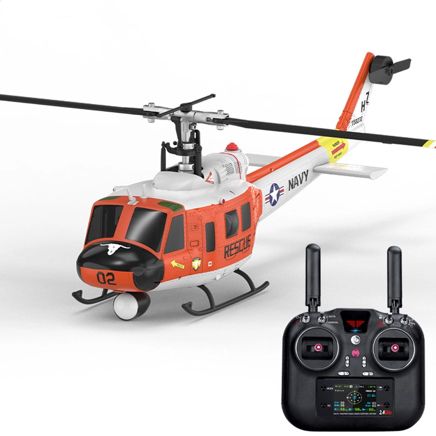 YUXIANG F07H Huey UH-1D NAVY Rescue Scale RC Helicopter GPS Optical Flow Positioning Intelligent Altitude Hold Helicopter