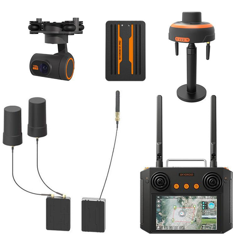 Skydroid S1 PRO Autonomous Control System with H12 Remote Controller 1080P Digital Video Transmission and RTK Navigation