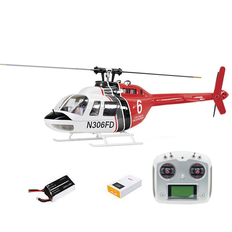 FLY WING Bell 206 V3 Large RC Helicopter 470 CLASS With H1 Flight Controller GPS PNP / RTF