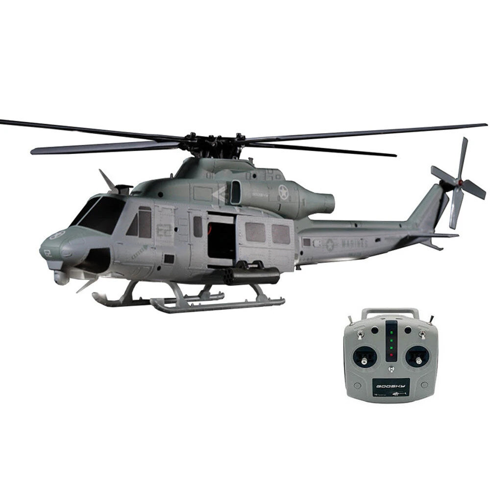 GOOSKY E2 UH-1Y Venom 1:35 Scale 2.4G 6CH Dual Brushless Direct Drive Motor RC Helicopter BNF / RTF with GTS Flight Control System