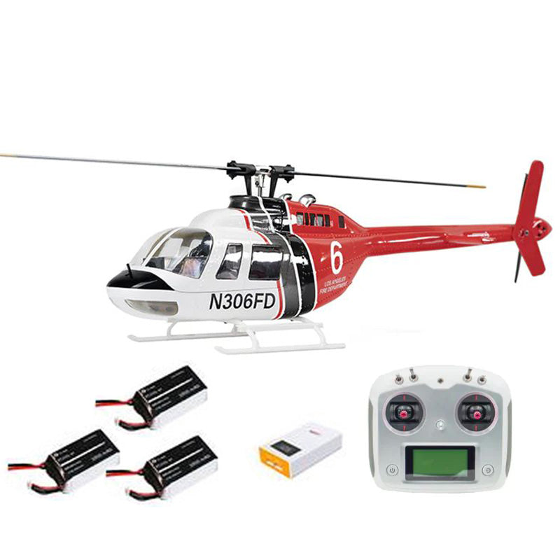 FLY WING Bell 206 V3 Large RC Helicopter 470 CLASS With H1 Flight Controller GPS PNP / RTF