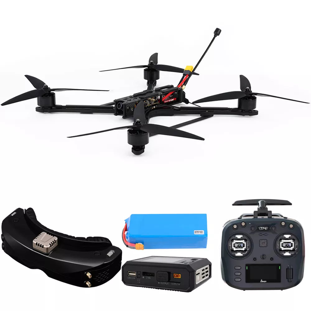 10inch FPV Drone Manta 10 X Lite Long Range Heavy Payload FPV Drone RTF Flying kit with Transmitter and Flight Goggles
