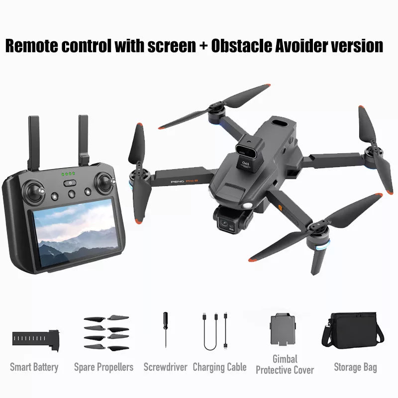 SMRC S810 PRO 8K Drone 3-Axis Gimbal EIS Camera Intelligent Obstacle Avoidance 5G GPS Quadcopter with Screen Remote Control