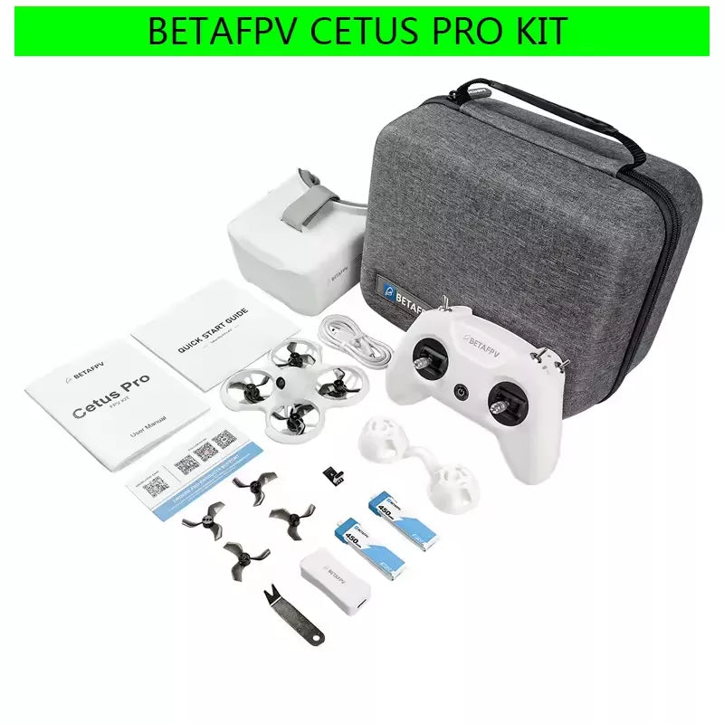 BETAFPV Cetus Pro FPV Kit VR02 Goggles Literadio2 SE Transmitter Brushless Motor FPV Drone Racing Kit