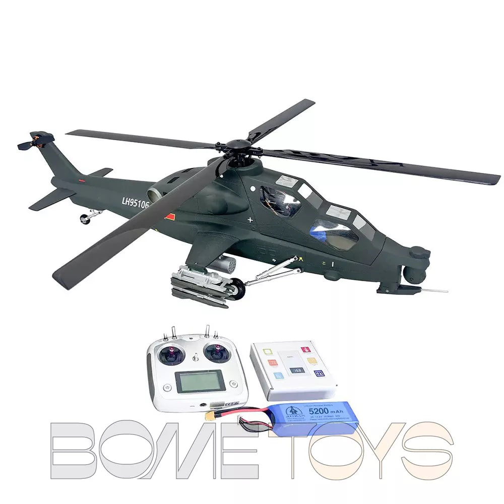 ROBAN CAIC Z-10 470 Class 4-Blade RC Helicopter GPS X2 Flight Control LED Lighting System PNP/RTF Version Helicopter
