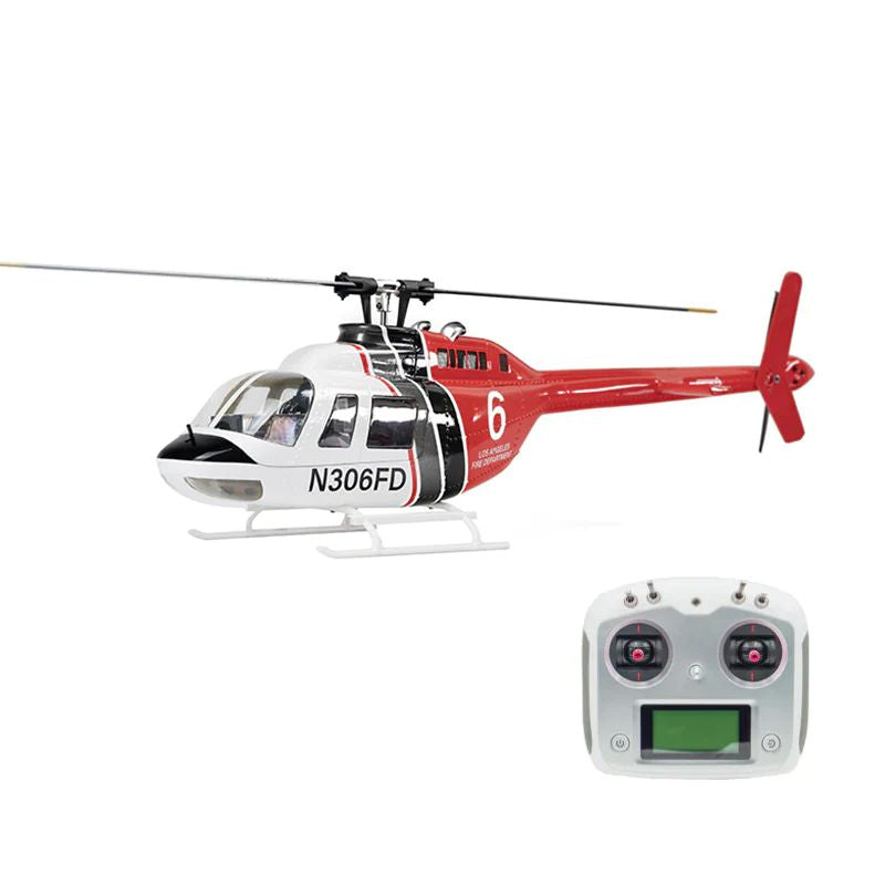 FLY WING Bell 206 V3 Large RC Helicopter 470 CLASS With H1 Flight Controller GPS PNP / RTF