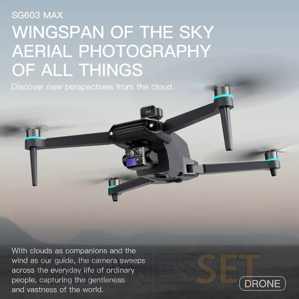 ZLL SG603 MAX 3-Axis Gimbal 4K Drone Intelligent Obstacle Avoidance GPS 5G Quadcopter with 5.5 inch screen remote control