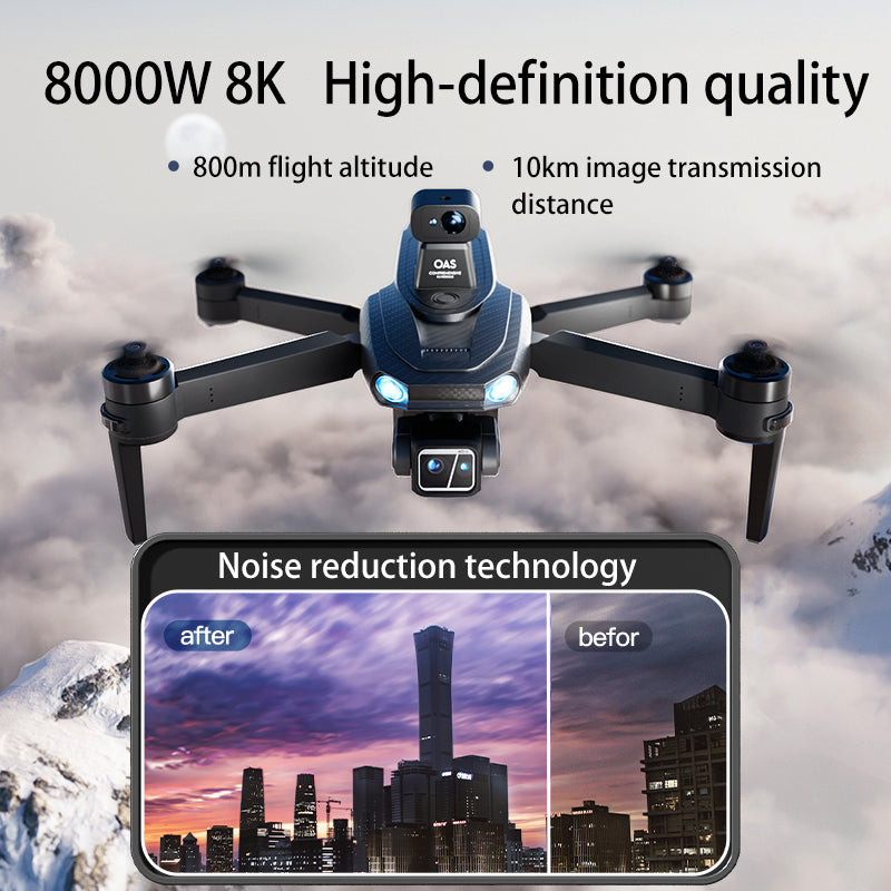 SMRC S840 PRO 8K Drone Carbon Fiber 3-Axis Gimbal EIS Camera Intelligent Obstacle Avoidance 5G GPS Quadcopter with Screen Remote Control