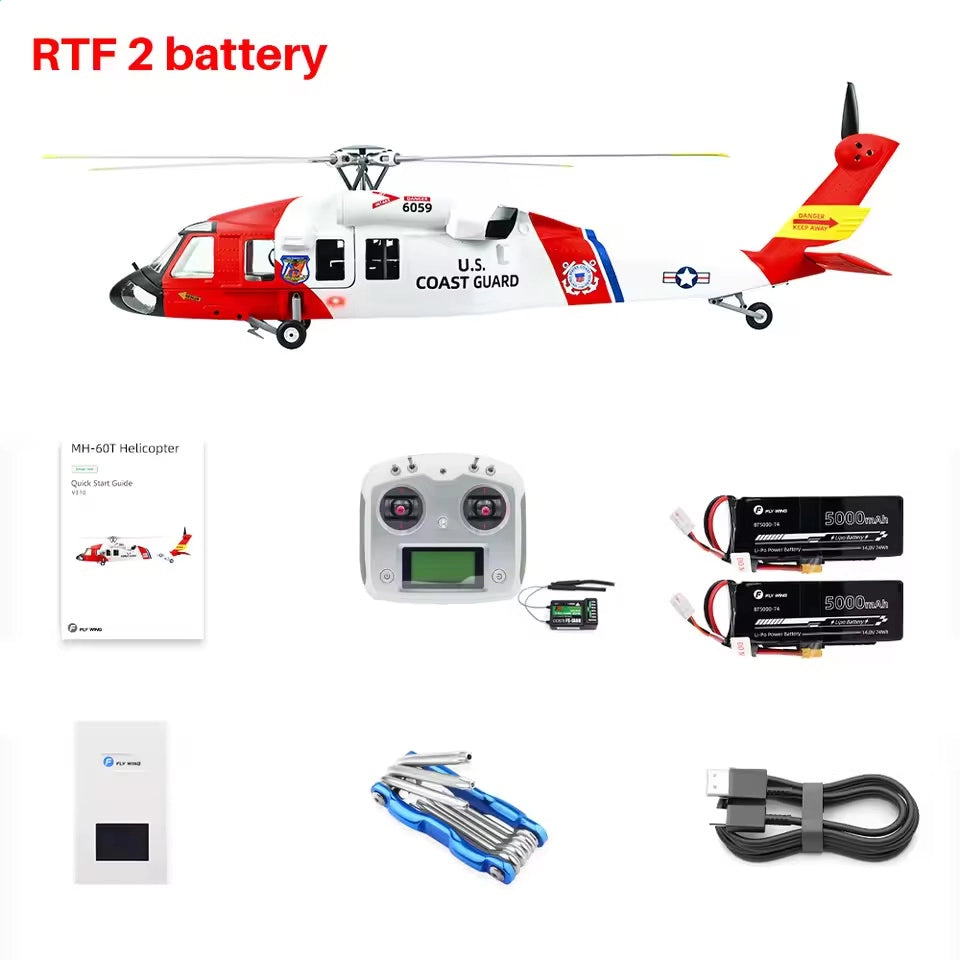 FLYWING MH-60T 470L Scale Jayhawk RC Helicopter GPS ACE Flight Controller RTF Helicopter